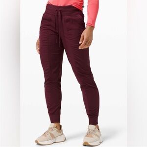 Lululemon Dance Studio Joggers, Burgundy, Size 6